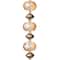 12 Pack: Amber Glass &#x26; Metal Rondelle Beads by Bead Landing&#x2122;